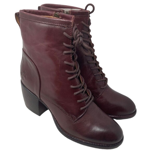 NEW Patricia Nash Sicily Merlot Women's Size 8.5 Boots Block Heel Leather - Picture 4 of 11